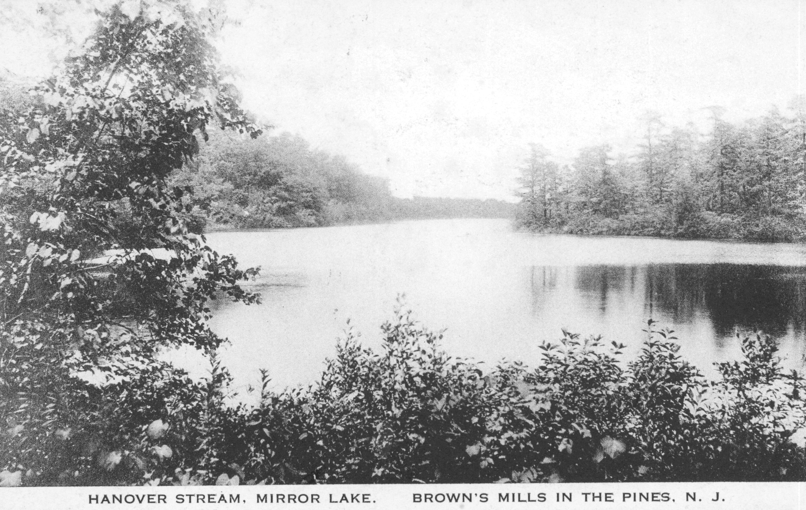 Hanover Stream Mirror Lake. Brown's Mills in the Pines, N.J.